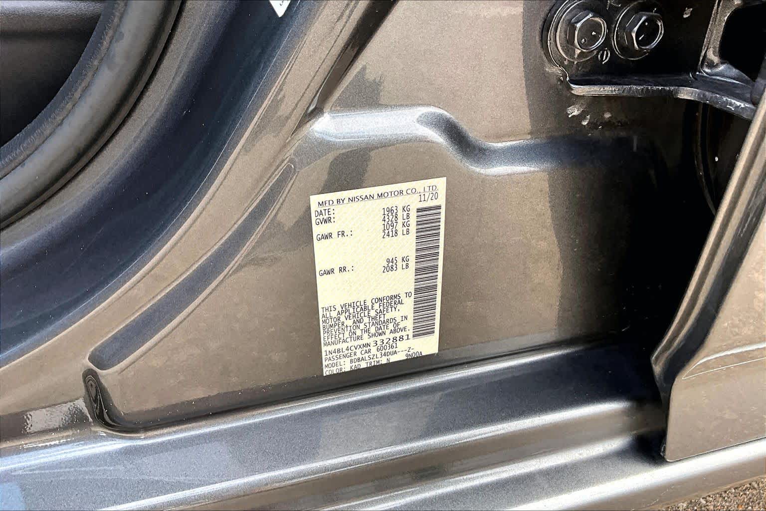 2021 Nissan Altima 2.5 SR Gun Metallic at Honda of Clear Lake