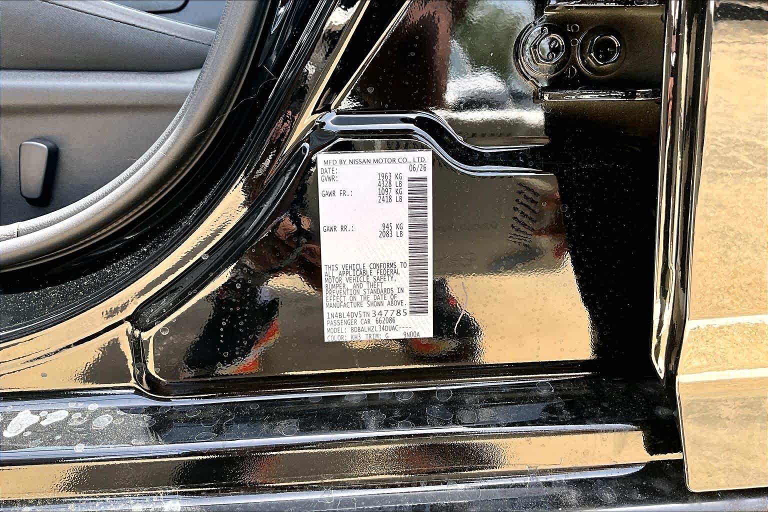2026 Nissan Altima SV Super Black at Sterling McCall Nissan