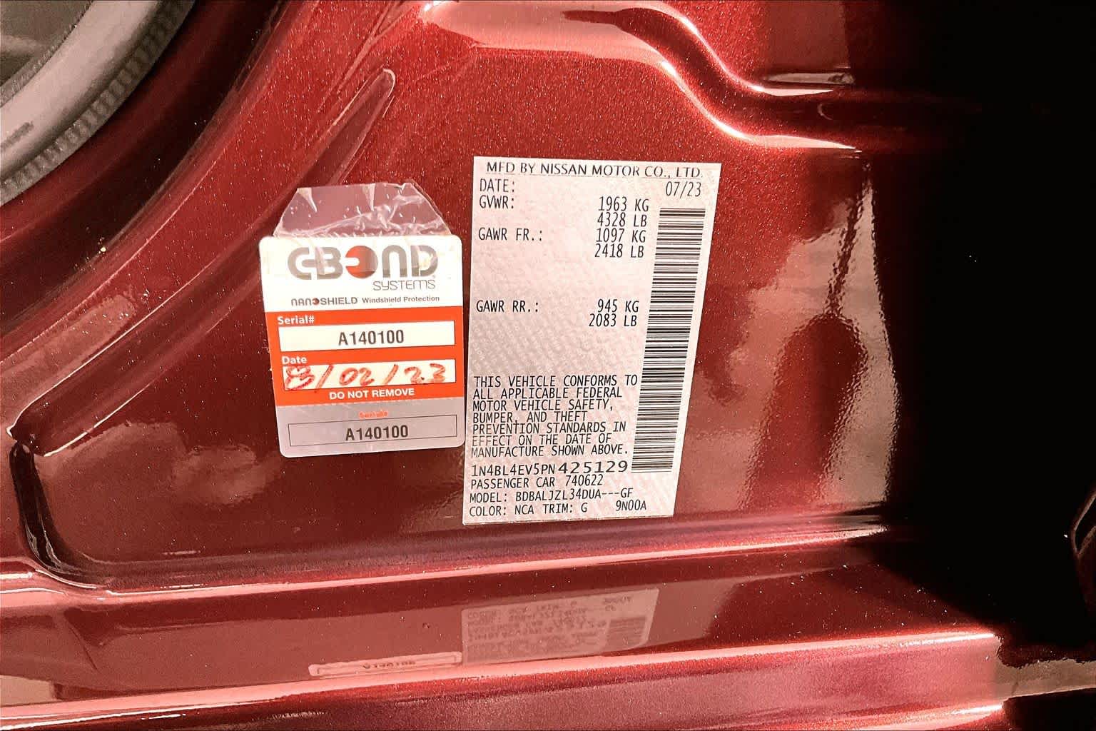2023 Nissan Altima 2.5 SL Garnet Pearl Metallic at BMW of West Houston