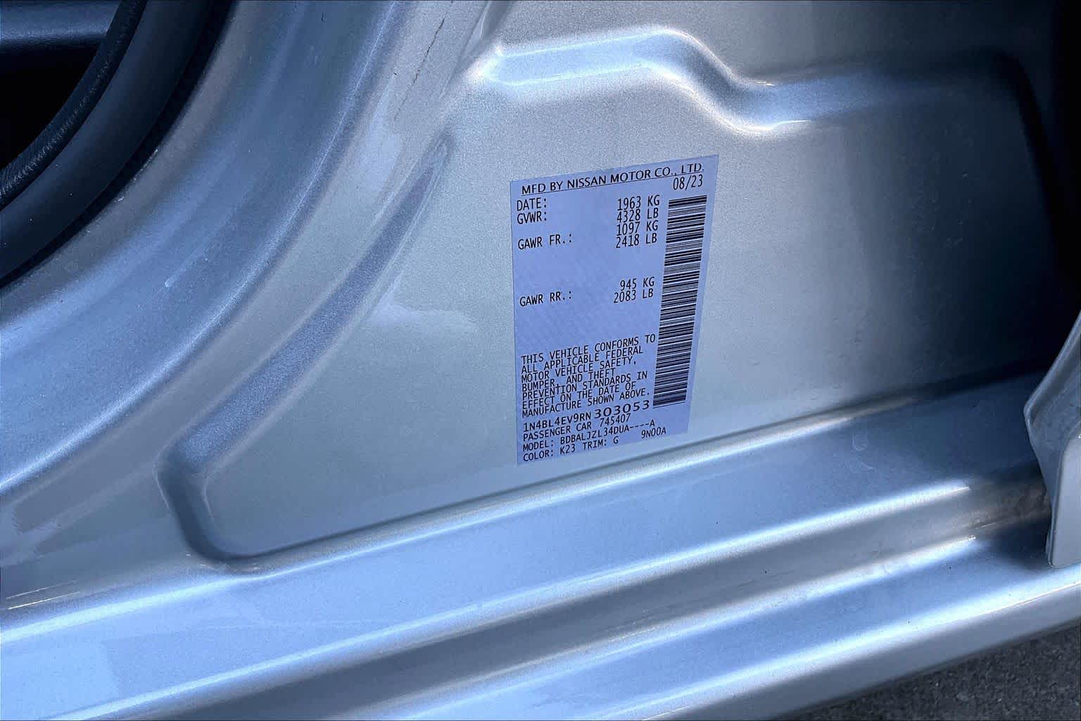 2024 Nissan Altima 2.5 SL Brilliant Silver Metallic at Sterling McCall Nissan