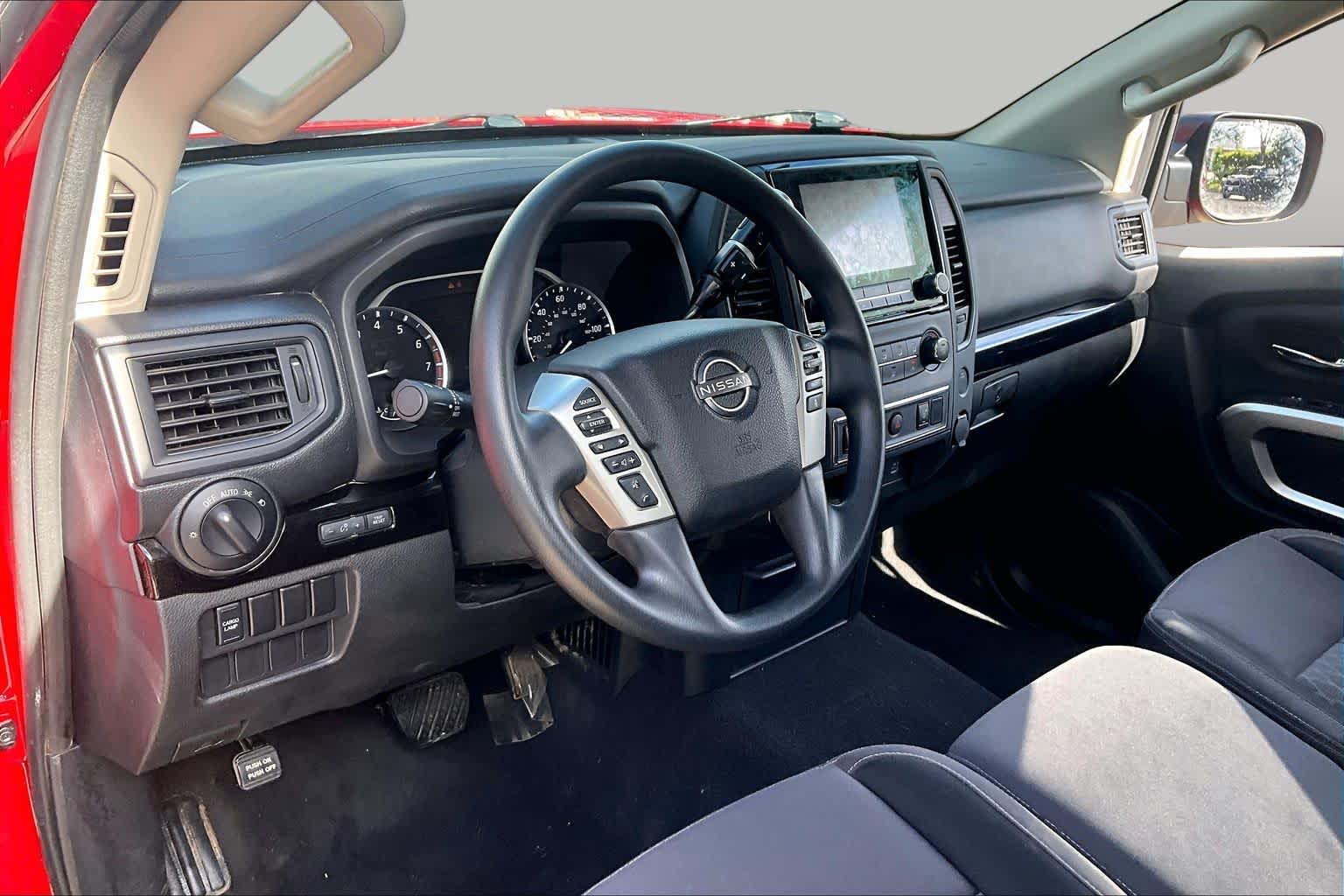 2024 Nissan Titan SV Red Alert at Sterling McCall Nissan