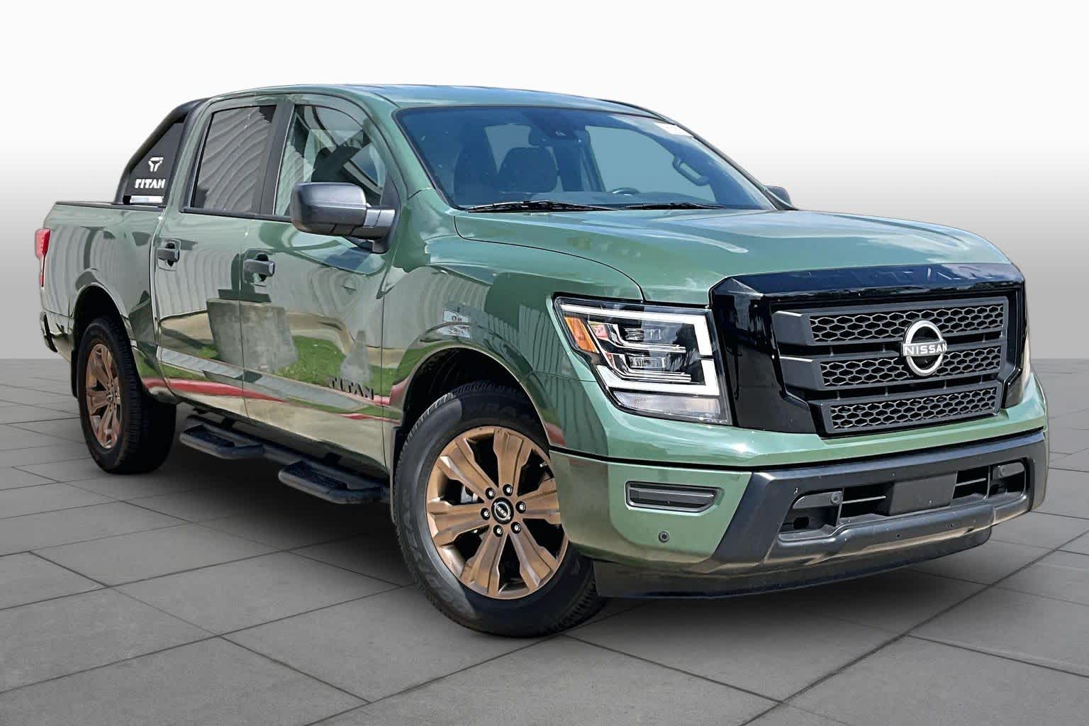 2024 Nissan Titan SV Tactical Green Metallic at Baytown Ford