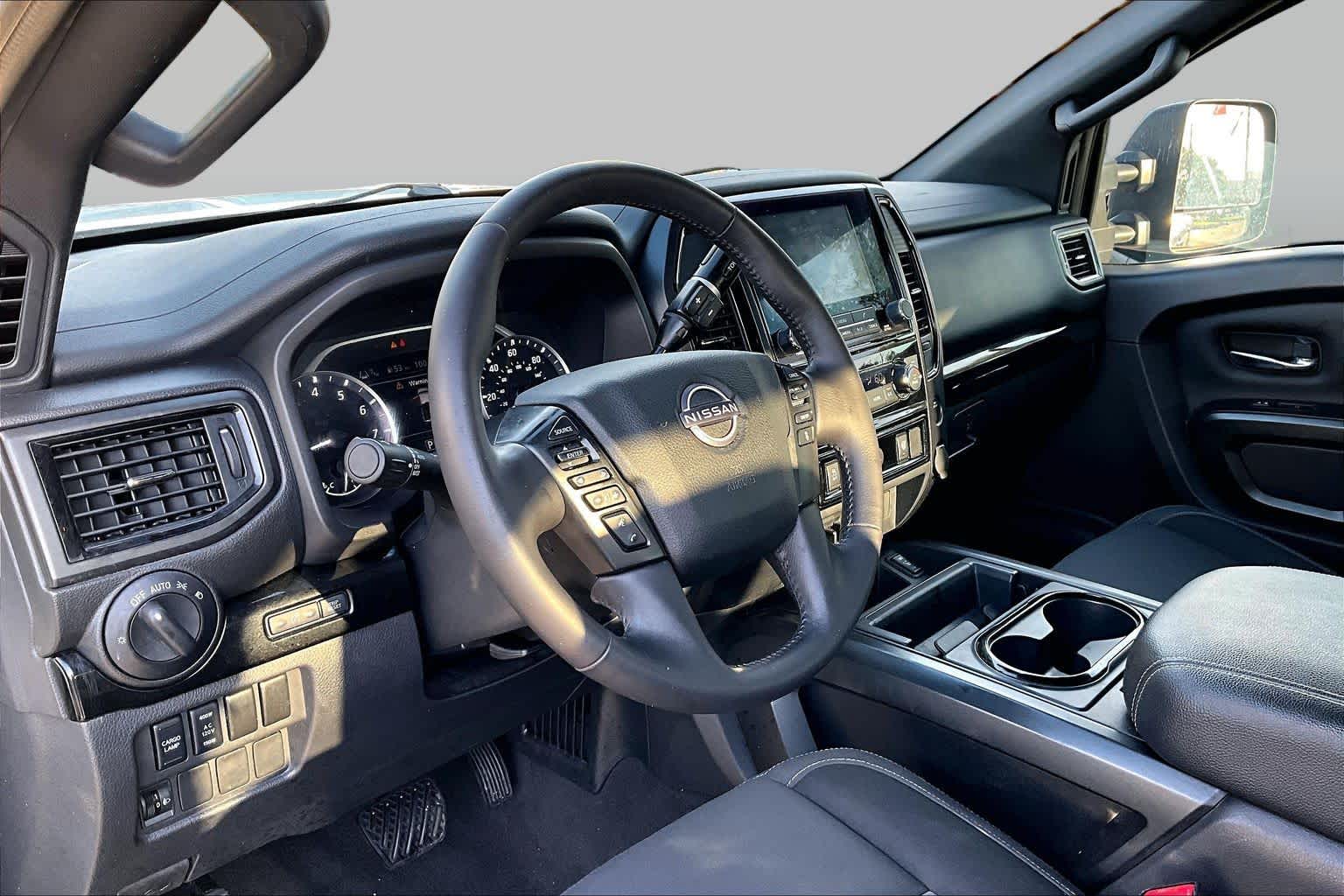 2023 Nissan Titan SV Glacier White at Beck & Masten Kia