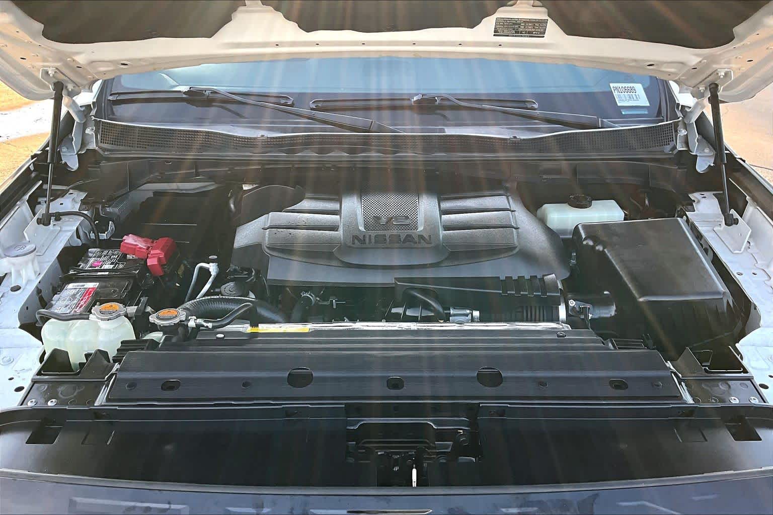 2023 Nissan Titan SV Glacier White at Beck & Masten Kia
