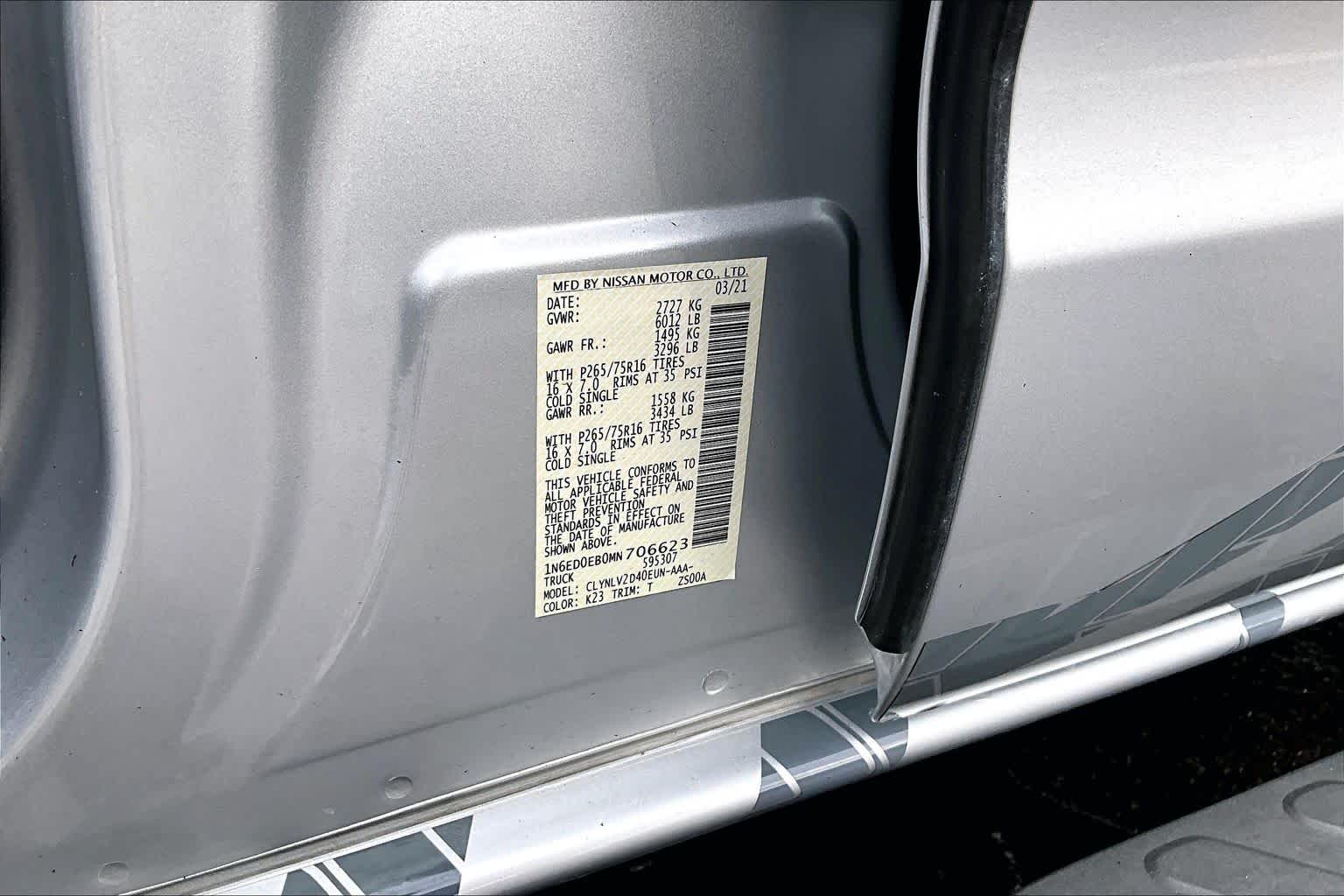 2021 Nissan Frontier PRO-4X Brilliant Silver Metallic at Honda of Clear Lake