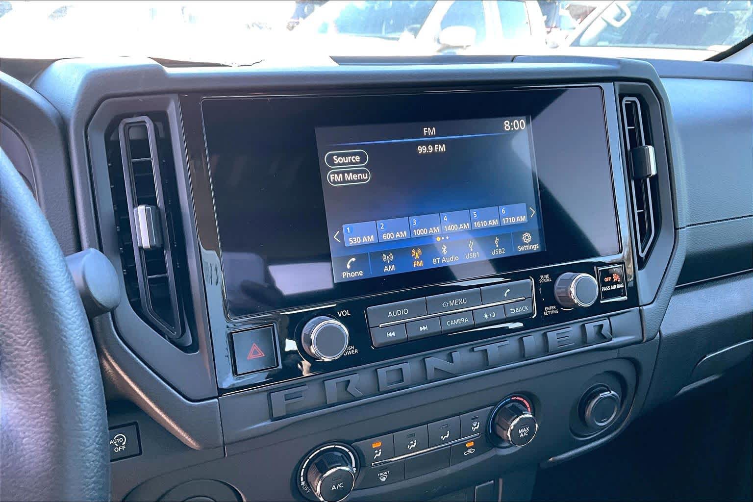 2025 Nissan Frontier S Glacier White at Tomball Ford