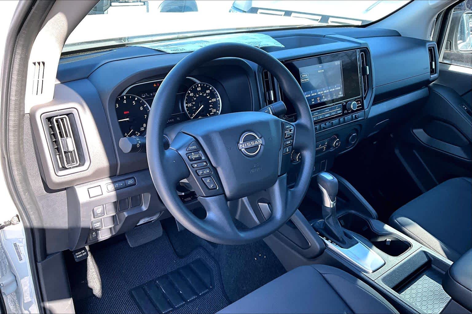 2025 Nissan Frontier S Glacier White at Tomball Ford