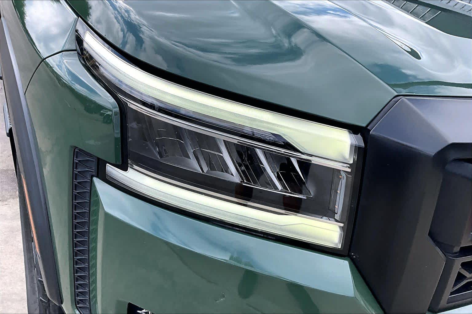 2023 Nissan Frontier PRO-X Tactical Green Metallic at Group 1 GMC Buick South