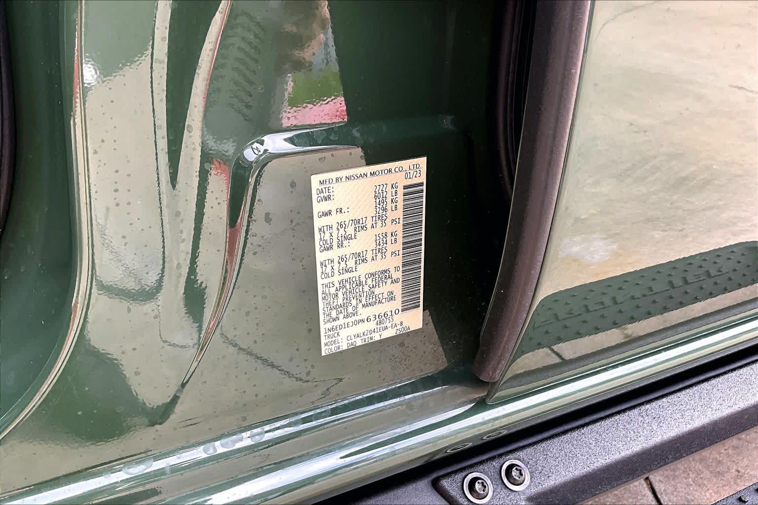 2023 Nissan Frontier PRO-X Tactical Green Metallic at Group 1 GMC Buick South