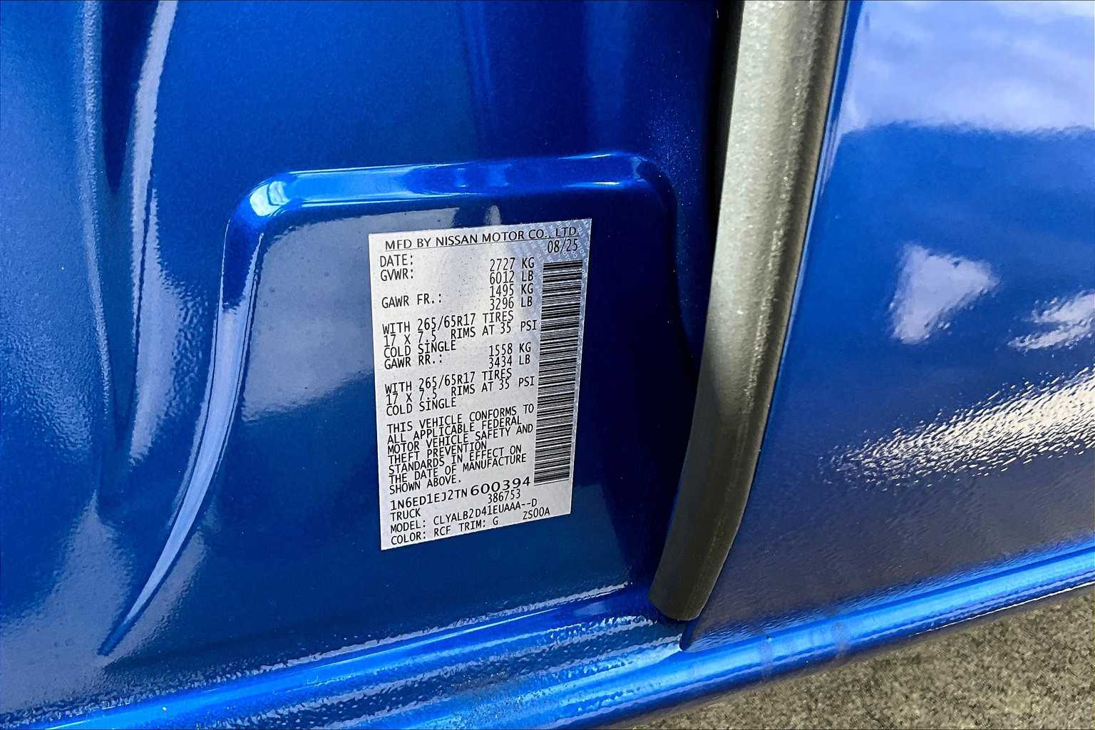 2026 Nissan Frontier SV Bluestone Pearl at Sterling McCall Nissan