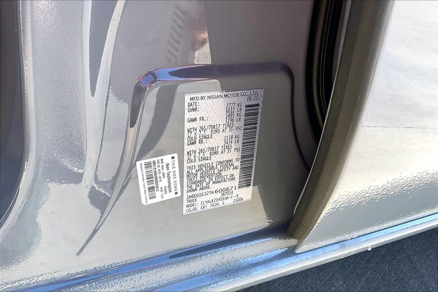 2026 Nissan Frontier PRO-X Boulder Gray Pearl at Sterling McCall Nissan