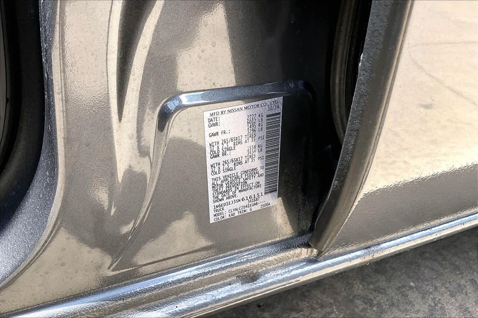 2025 Nissan Frontier SV Gun Metallic at Beck & Masten Kia