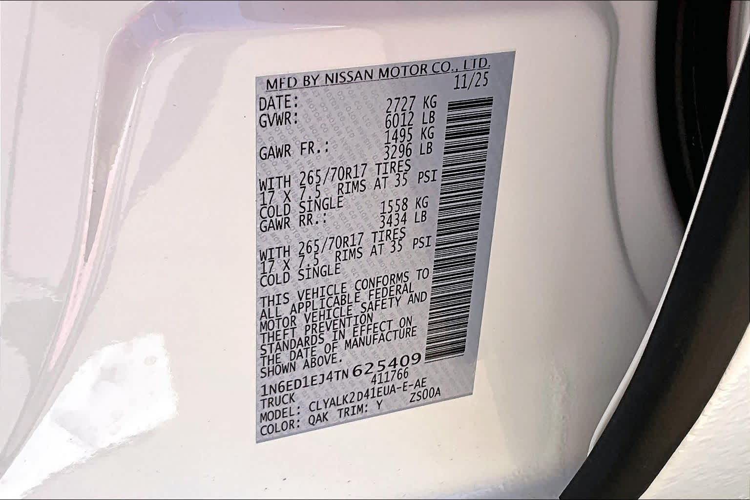 2026 Nissan Frontier PRO-X Glacier White at Sterling McCall Nissan