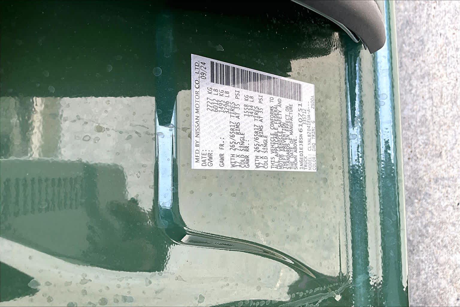2025 Nissan Frontier SV Tactical Green Metallic at HGreg Houston