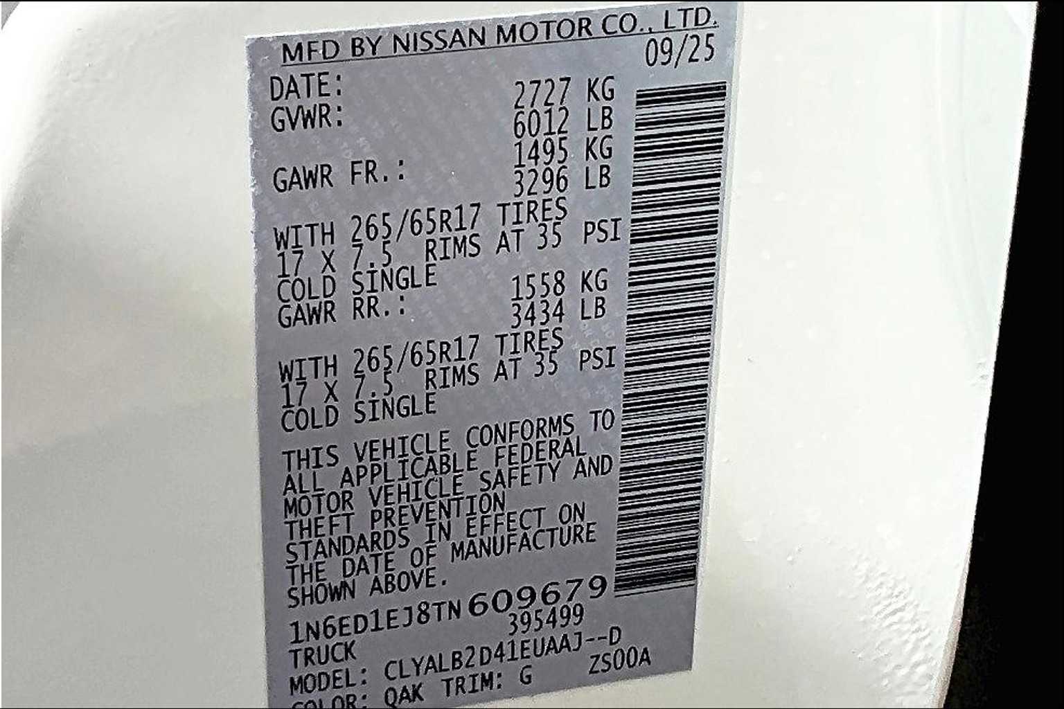 2026 Nissan Frontier SV Glacier White at Sterling McCall Nissan