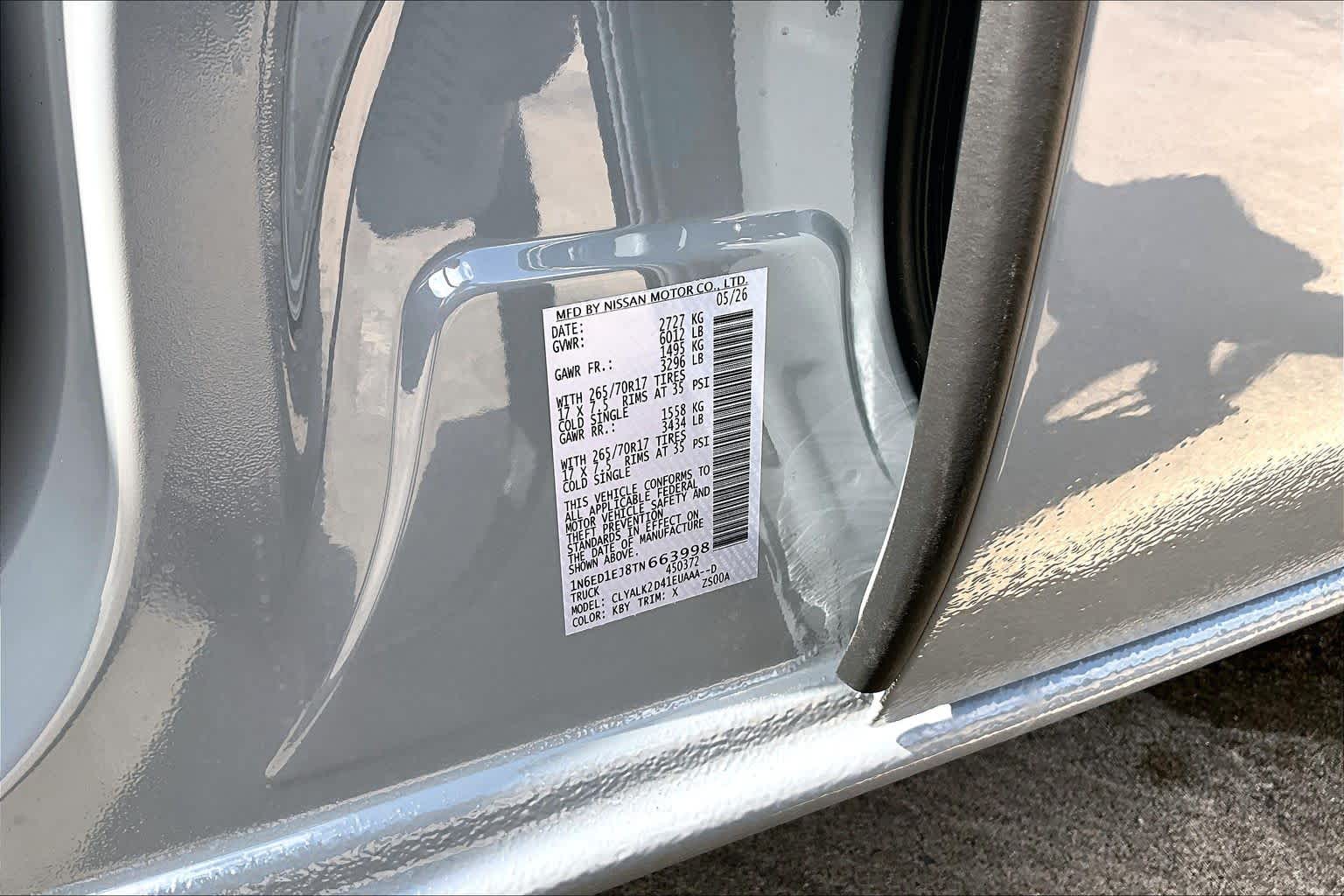 2026 Nissan Frontier PRO-X Boulder Gray Pearl at Sterling McCall Nissan
