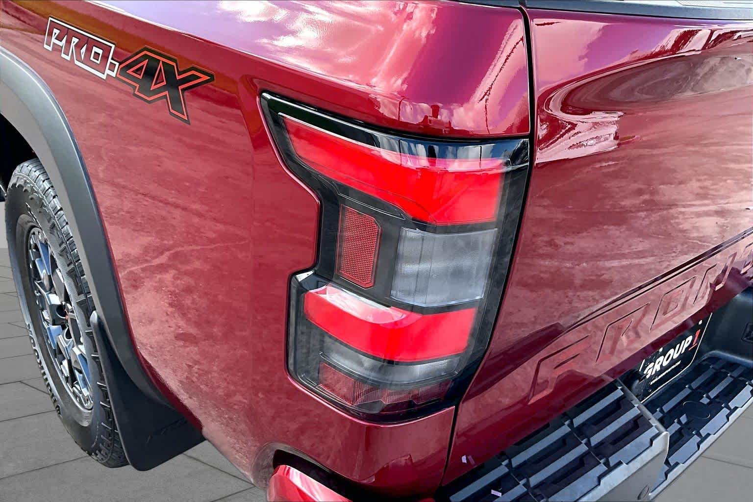 2024 Nissan Frontier PRO-4X Cardinal Red Metallic Tricoat at AutoNation Toyota Gulf Fwy