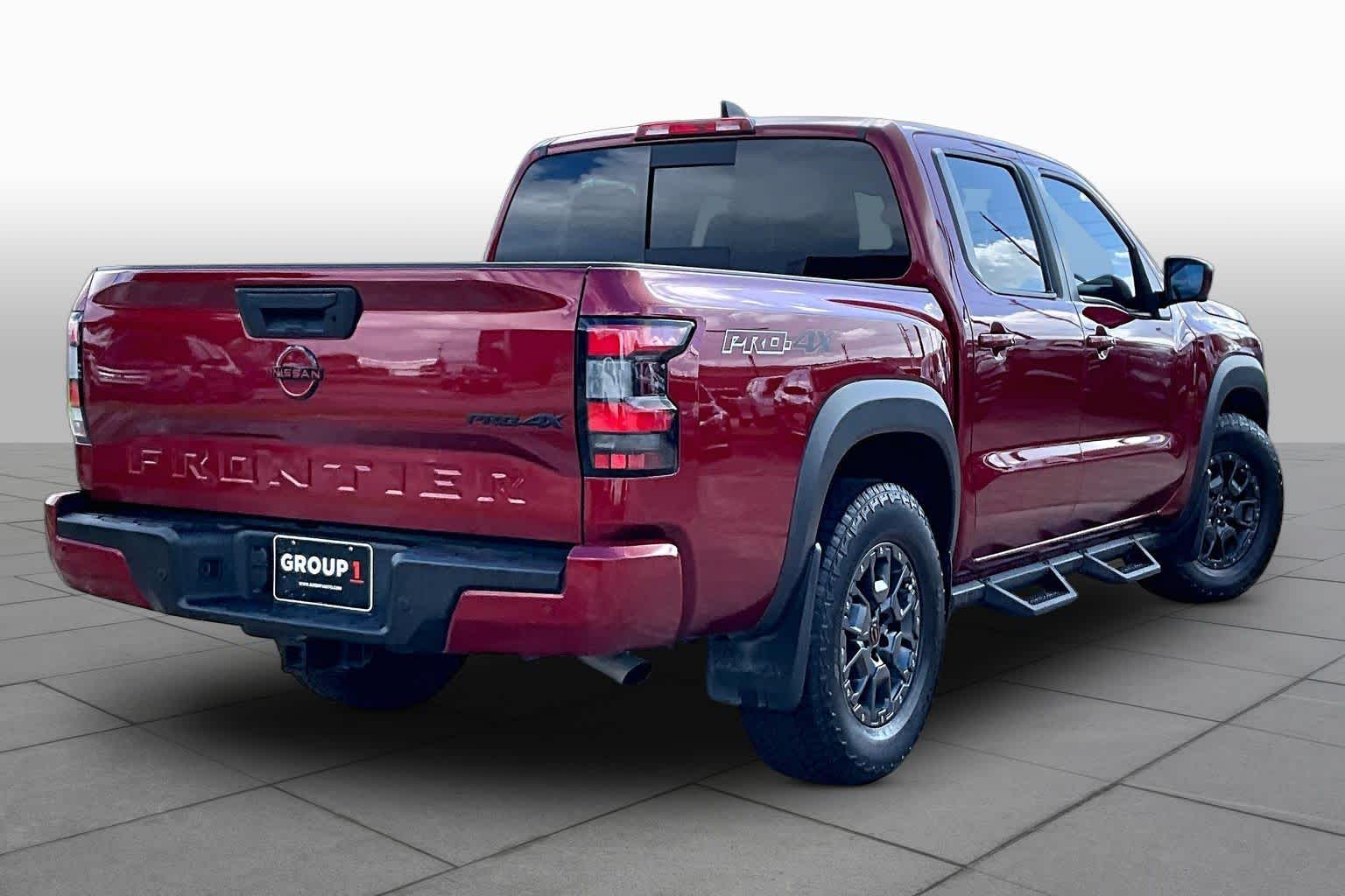 2024 Nissan Frontier PRO-4X Cardinal Red Metallic Tricoat at AutoNation Toyota Gulf Fwy