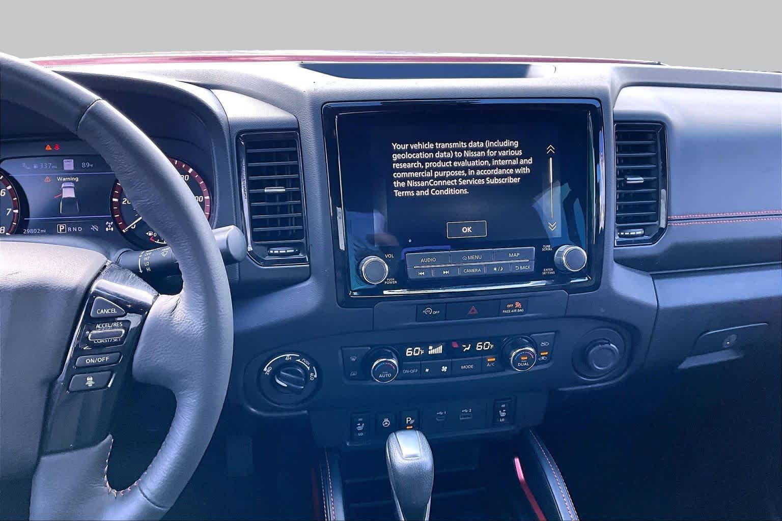 2024 Nissan Frontier PRO-4X Cardinal Red Metallic Tricoat at AutoNation Toyota Gulf Fwy