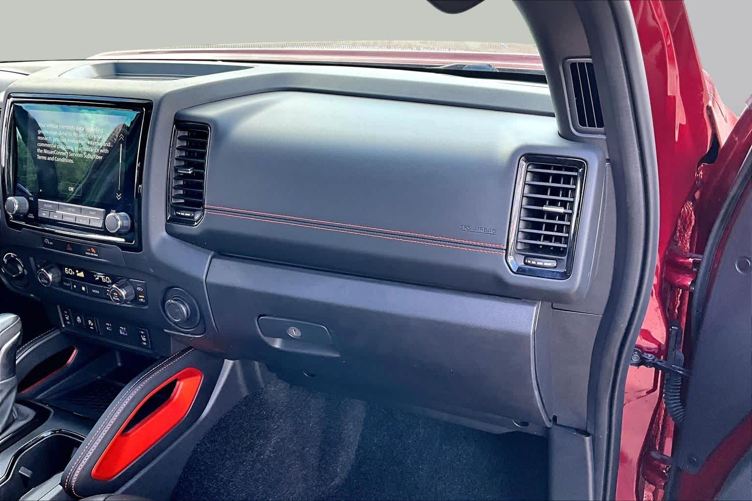 2024 Nissan Frontier PRO-4X Cardinal Red Metallic Tricoat at AutoNation Toyota Gulf Fwy