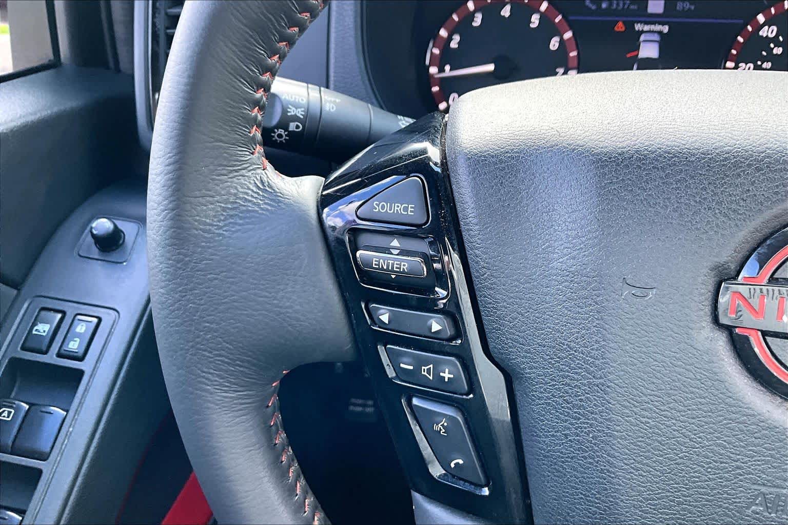 2024 Nissan Frontier PRO-4X Cardinal Red Metallic Tricoat at AutoNation Toyota Gulf Fwy