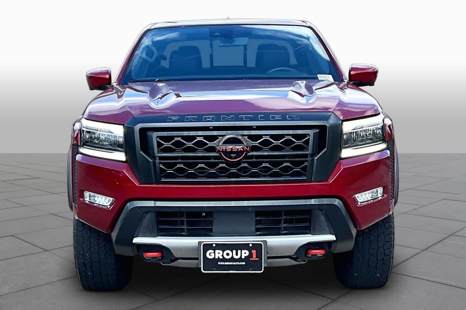 2024 Nissan Frontier PRO-4X Cardinal Red Metallic Tricoat at AutoNation Toyota Gulf Fwy