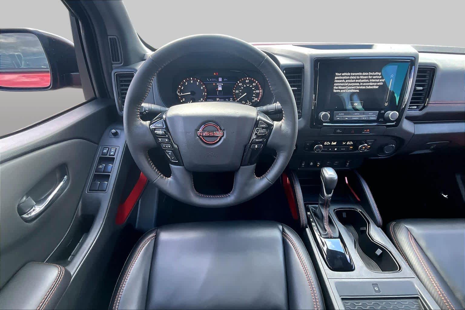 2024 Nissan Frontier PRO-4X Cardinal Red Metallic Tricoat at AutoNation Toyota Gulf Fwy