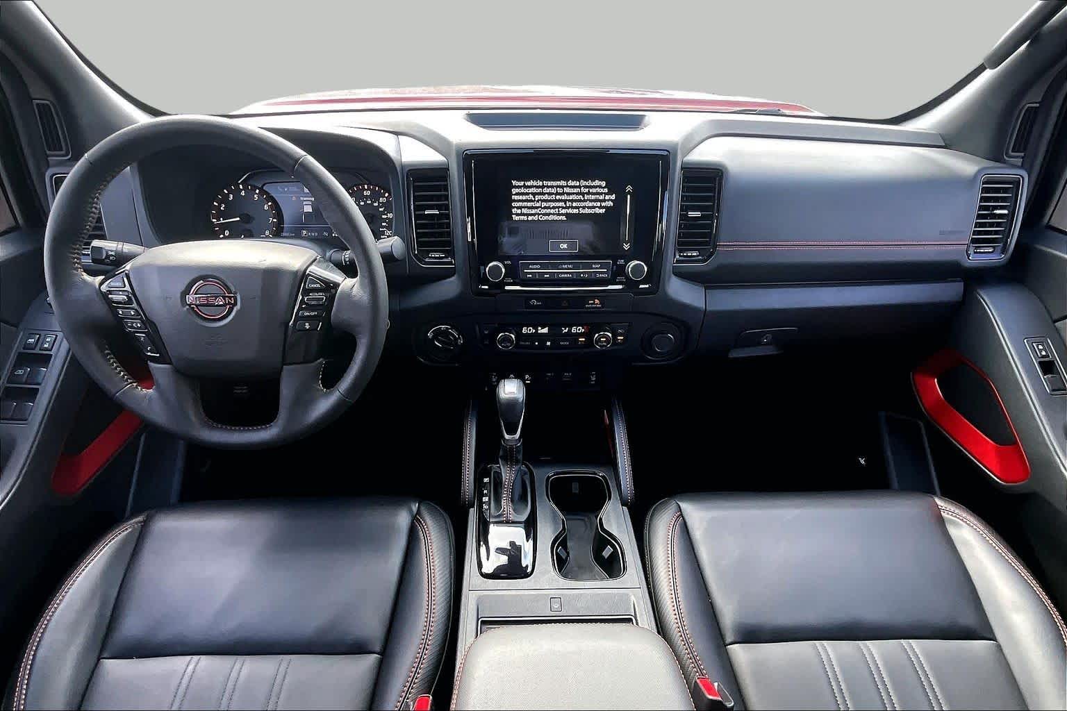 2024 Nissan Frontier PRO-4X Cardinal Red Metallic Tricoat at AutoNation Toyota Gulf Fwy