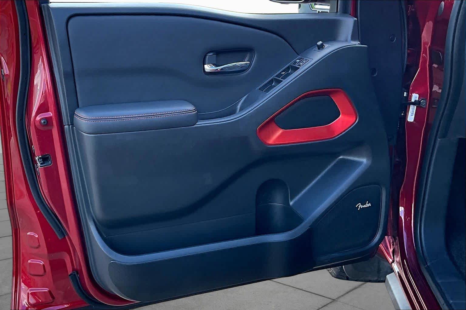 2024 Nissan Frontier PRO-4X Cardinal Red Metallic Tricoat at AutoNation Toyota Gulf Fwy