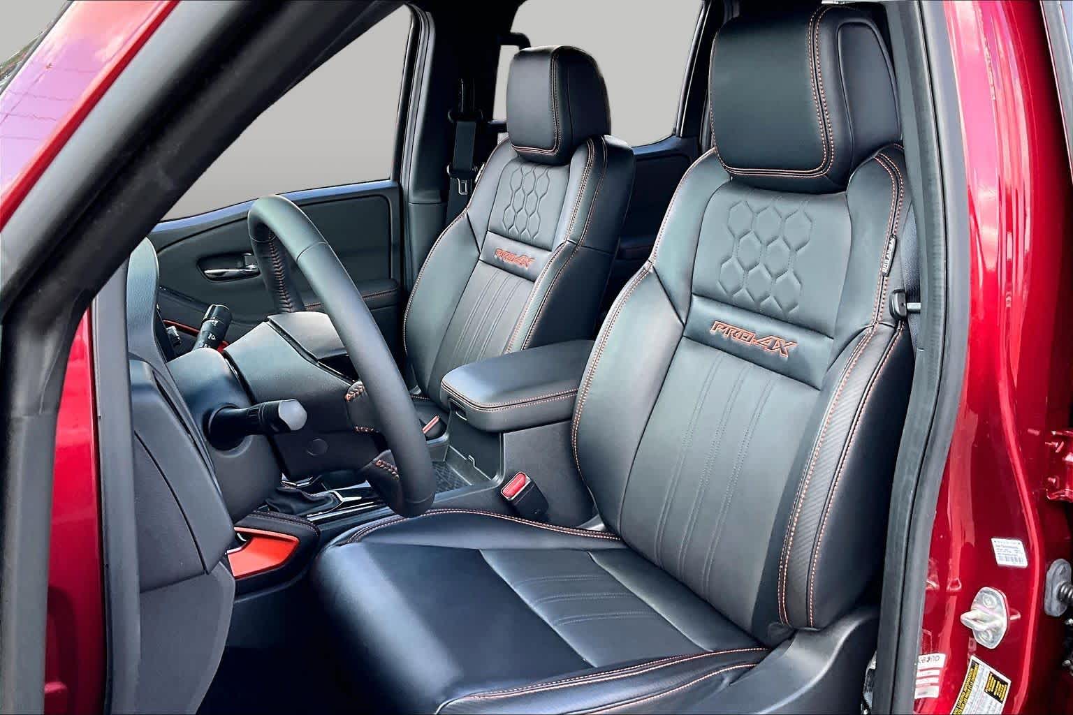 2024 Nissan Frontier PRO-4X Cardinal Red Metallic Tricoat at AutoNation Toyota Gulf Fwy