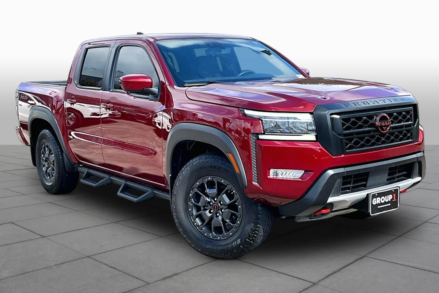 2024 Nissan Frontier PRO-4X Cardinal Red Metallic Tricoat at AutoNation Toyota Gulf Fwy