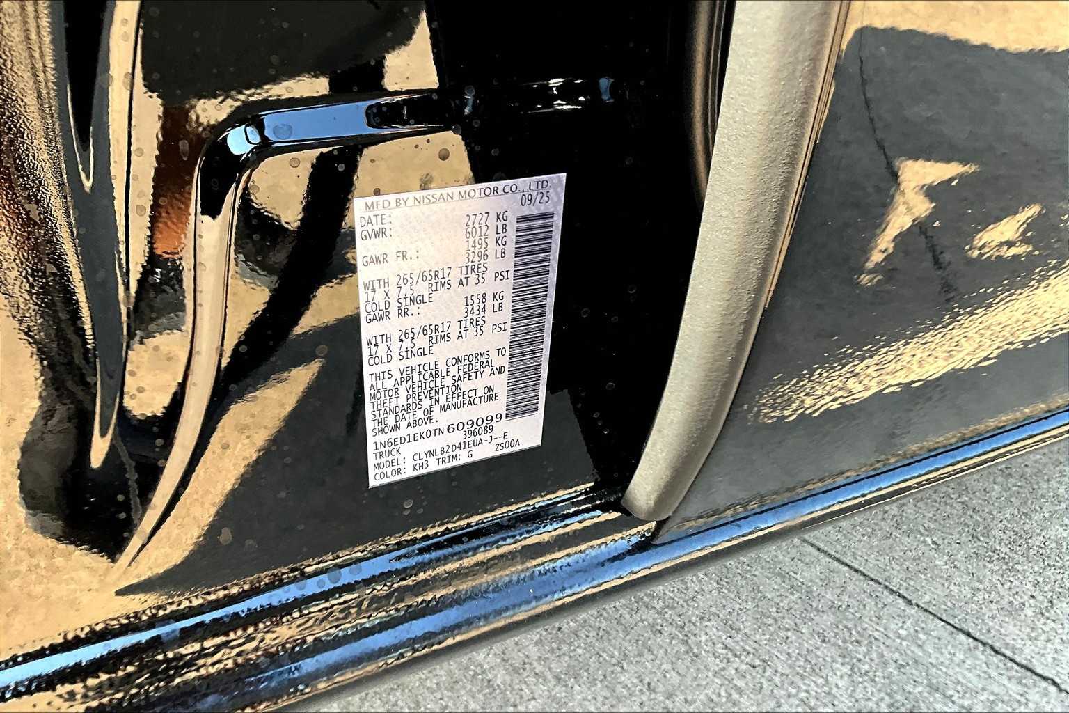 2026 Nissan Frontier SV Super Black at Sterling McCall Nissan