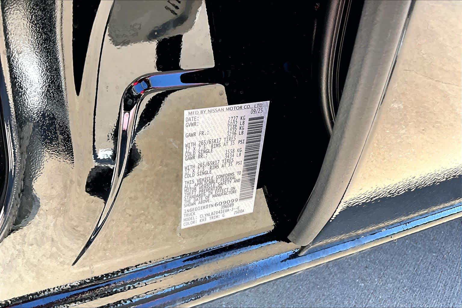 2026 Nissan Frontier SV Super Black at Sterling McCall Nissan