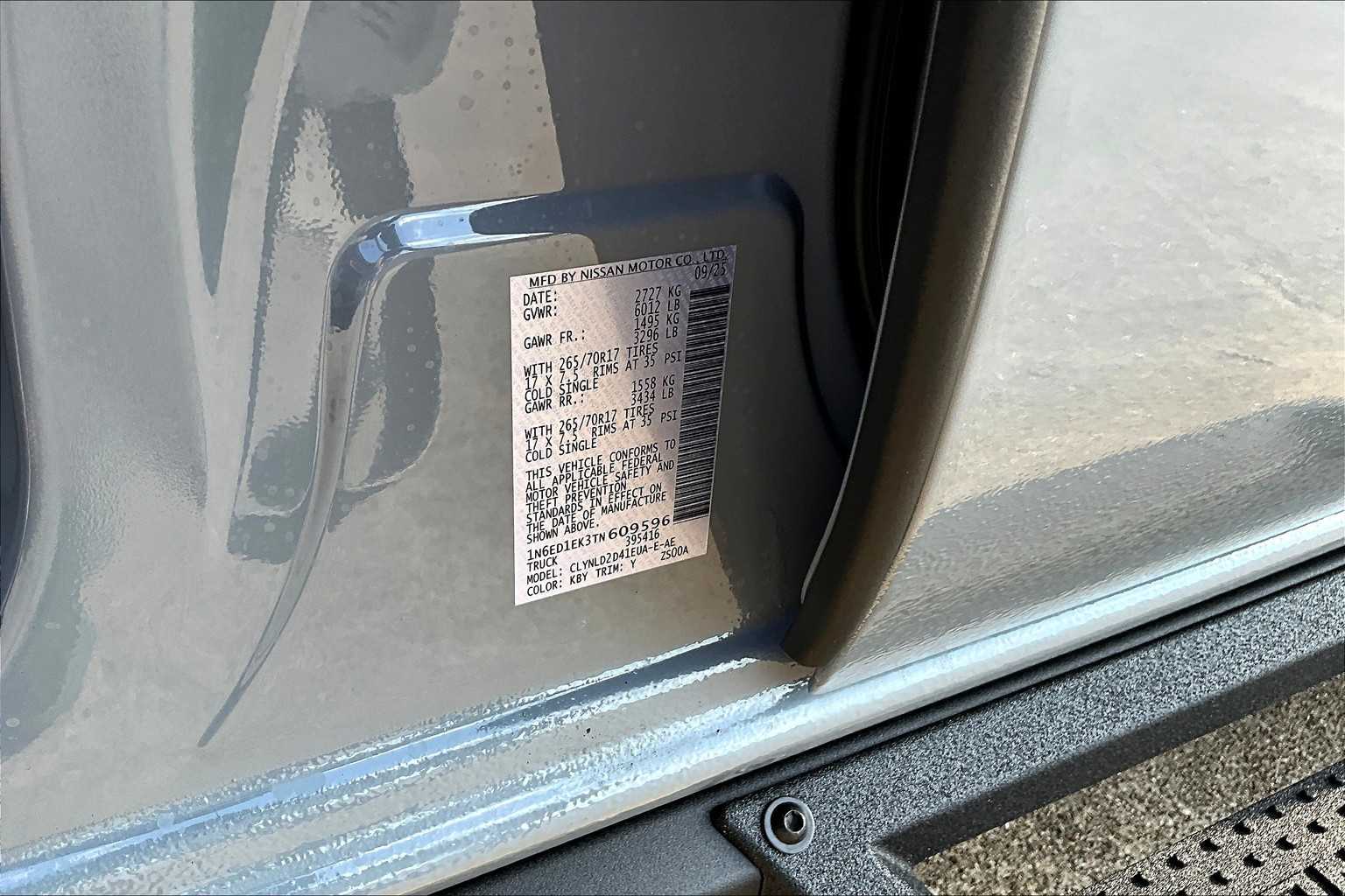 2026 Nissan Frontier PRO-4X Boulder Gray Pearl at Sterling McCall Nissan