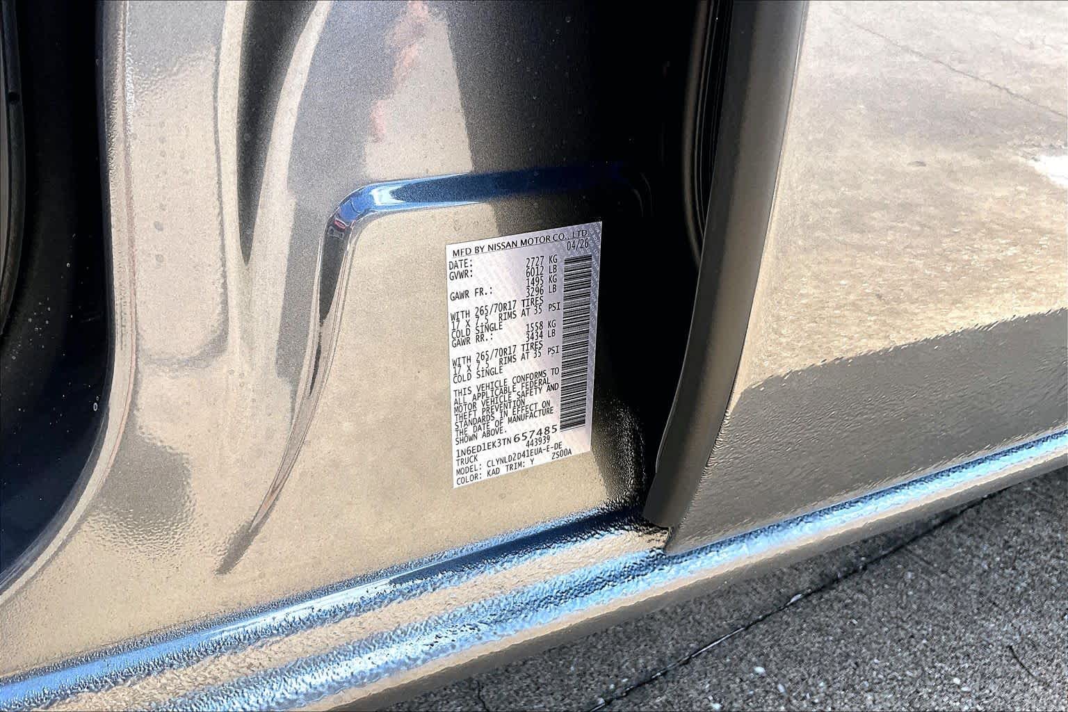 2026 Nissan Frontier PRO-4X w/R Package Gun Metallic at AutoNation Toyota Gulf Fwy