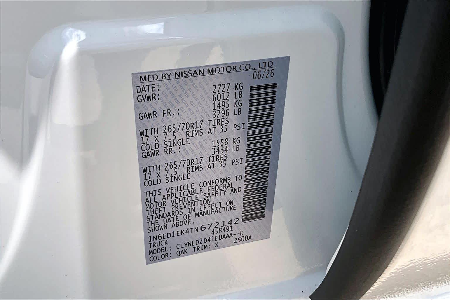 2026 Nissan Frontier PRO-4X Glacier White at Sterling McCall Nissan