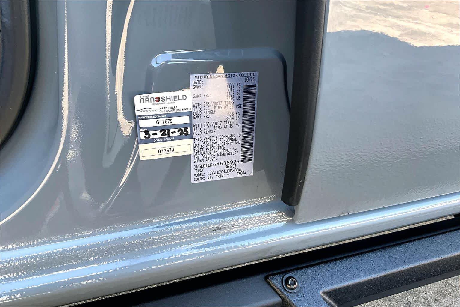 2025 Nissan Frontier PRO-4X Boulder Gray Pearl at Sterling McCall Nissan