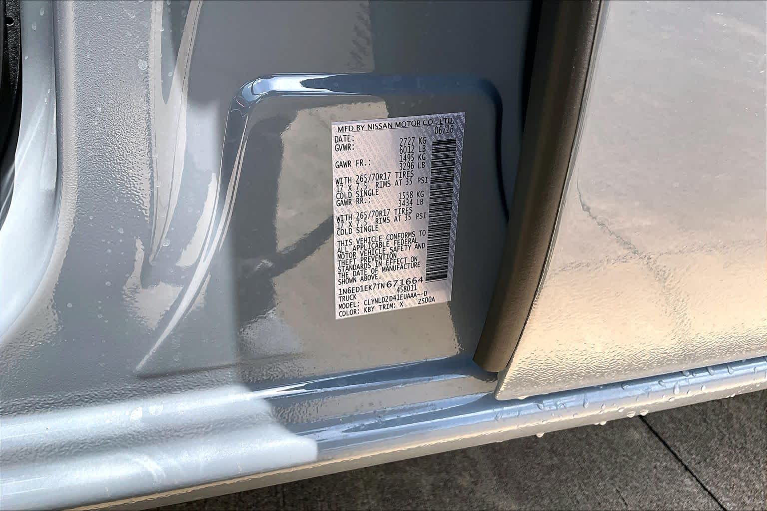 2026 Nissan Frontier PRO-4X Boulder Gray Pearl at Sterling McCall Nissan