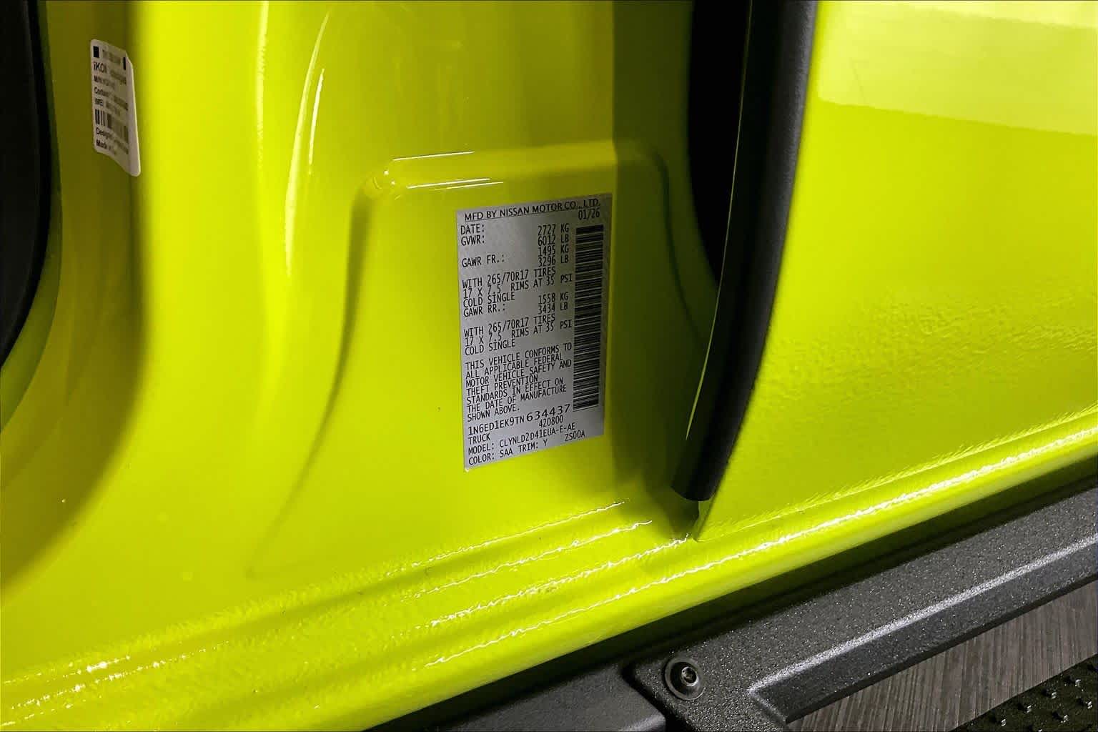 2026 Nissan Frontier PRO-4X Citrus Strike at Sterling McCall Nissan