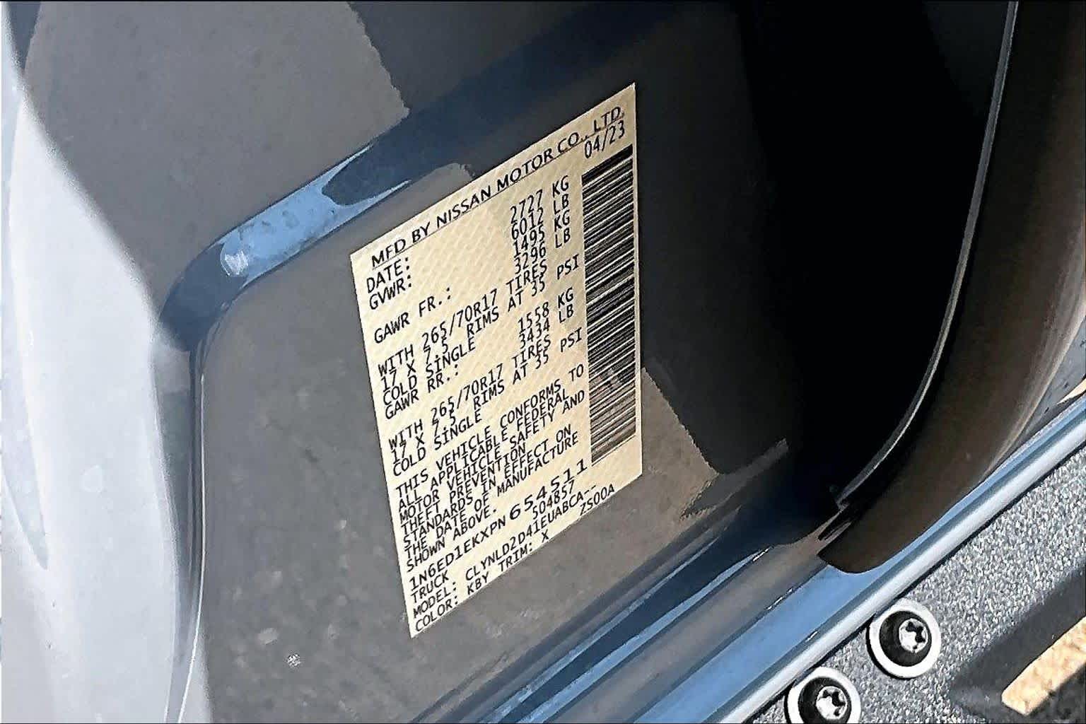 2023 Nissan Frontier PRO-4X Boulder Gray Pearl at Team Mazda