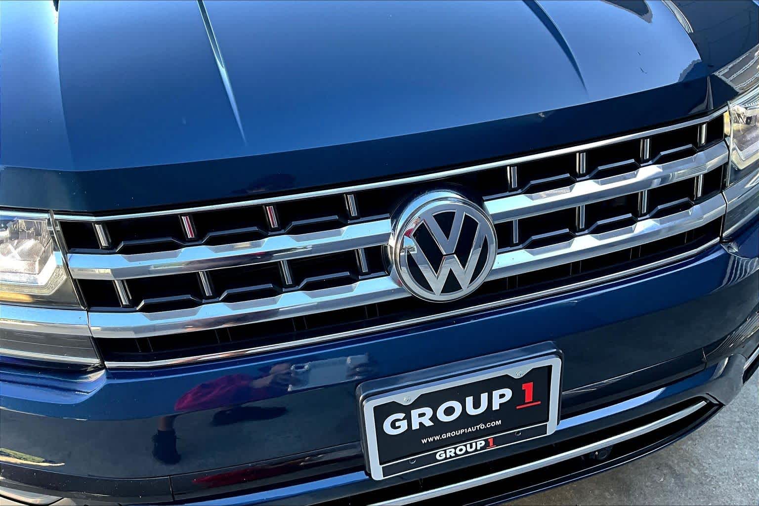 2018 Volkswagen Atlas 3.6L V6 SEL Tourmaline Blue Metallic at BMW of West Houston