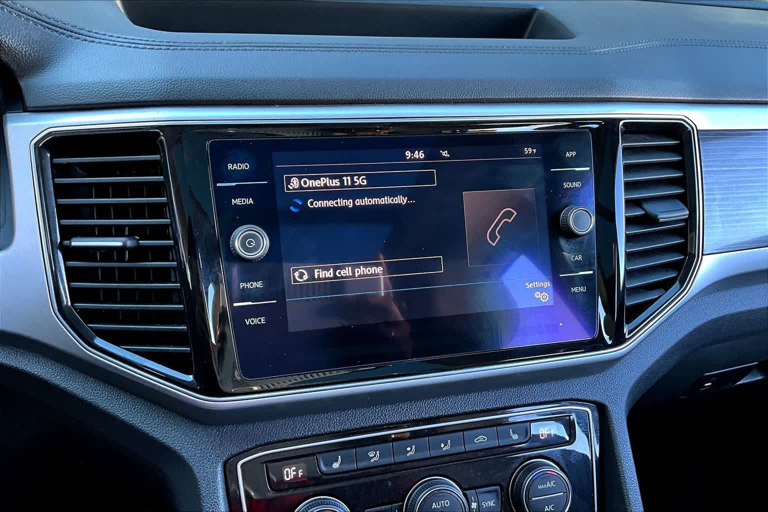 2018 Volkswagen Atlas 3.6L V6 SEL Tourmaline Blue Metallic at BMW of West Houston