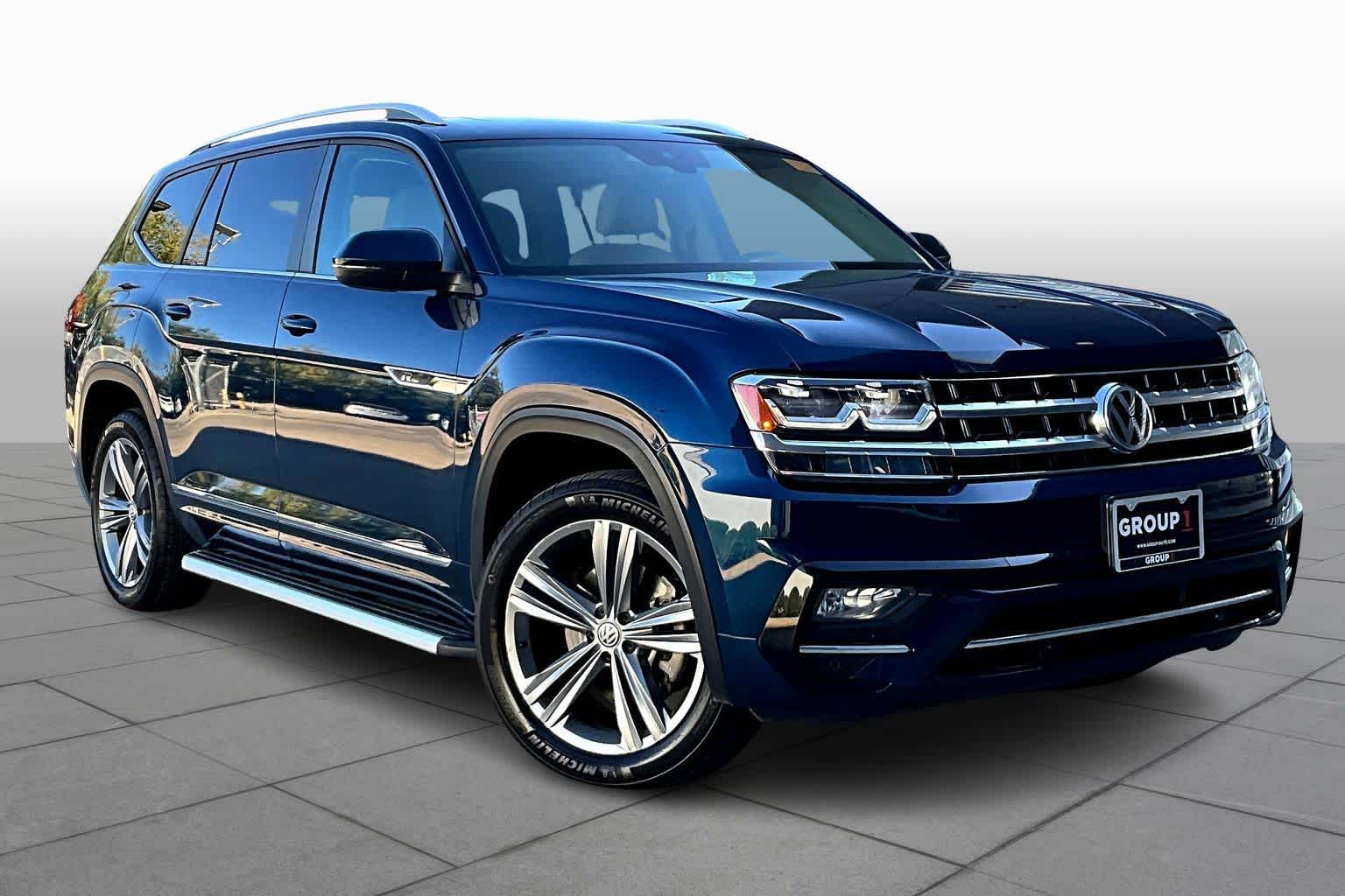 2018 Volkswagen Atlas 3.6L V6 SEL Tourmaline Blue Metallic at BMW of West Houston