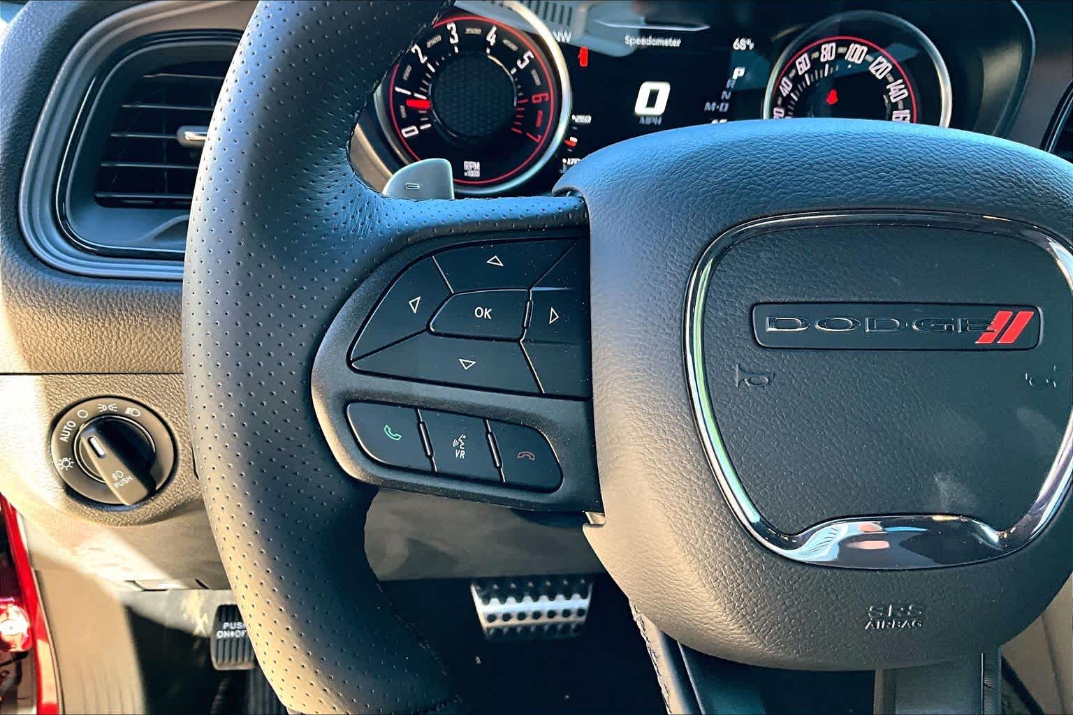 2023 Dodge Challenger R/T Scat Pack Octane Red Pearlcoat at Tomball Chrysler Dodge Jeep Ram