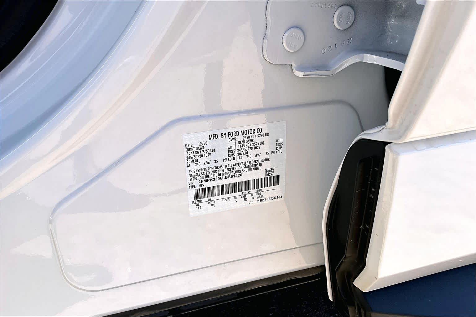 2020 Ford Edge ST Line Star White Metallic Tri-Coat at Mac Haik Ford