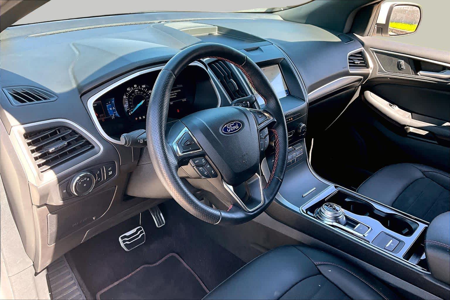 2020 Ford Edge ST Line Star White Metallic Tri-Coat at Mac Haik Ford