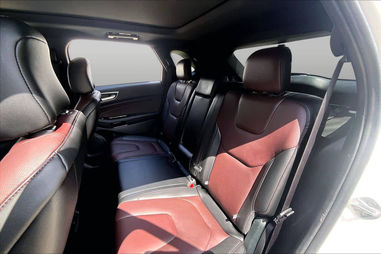 2020 Ford Edge Titanium Star White Metallic Tri-Coat at Tomball Ford