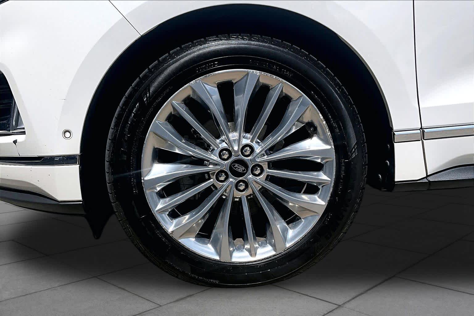 2020 Ford Edge Titanium Star White Metallic Tri-Coat at Tomball Ford