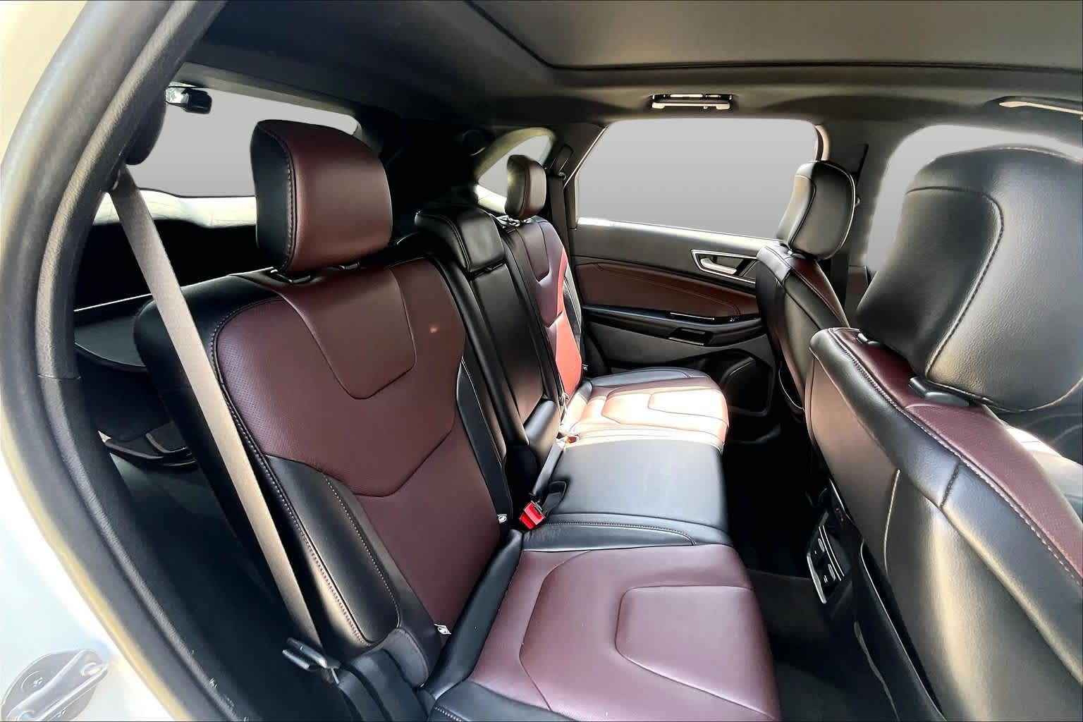 2020 Ford Edge Titanium Star White Metallic Tri-Coat at Tomball Ford
