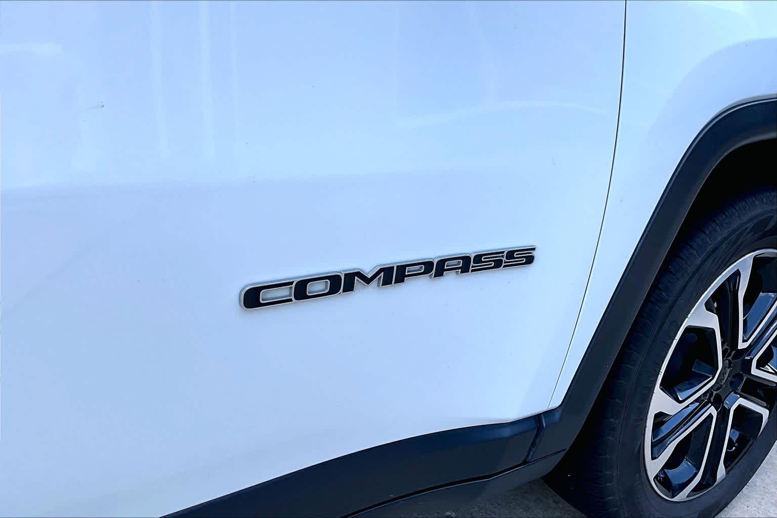 2022 Jeep Compass Limited Bright White Clearcoat at Tomball Chrysler Dodge Jeep Ram